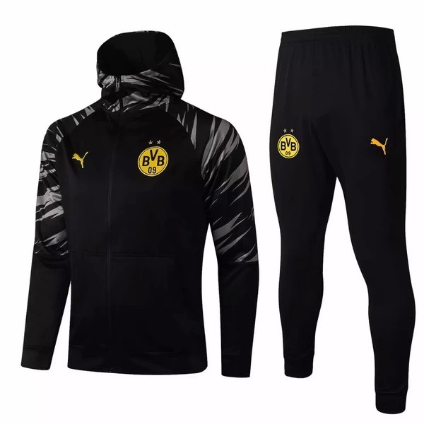 Hoodies Borussia Dortmund 2021-22 Schwarz Fussballtrikots Günstig